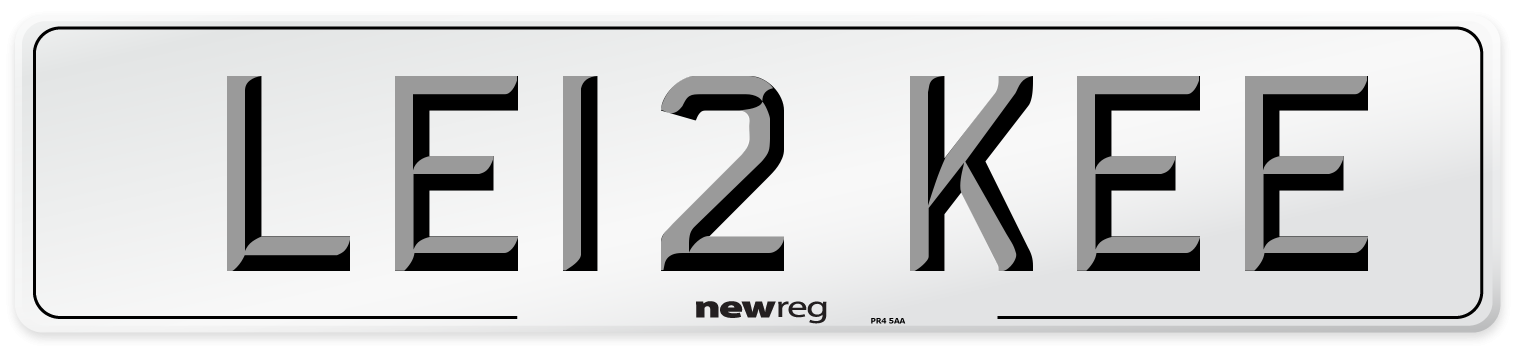 LE12 KEE Number Plate from New Reg